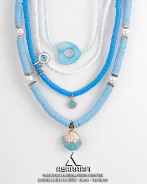 گردنبند چهار لاین مهره ای