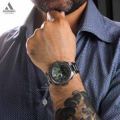 جیشاک استیل صفحه سبز Casio G-Shock GST-B500-GS20