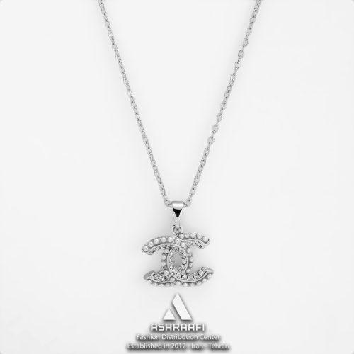 گردنبند شنل نقره‌ای Chanel Necklace S02