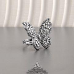 انگشتر طرح پروانه Diamond Butterfly Ring SD01
