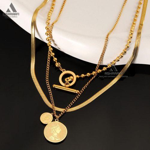 گردنبند تیری لاین طلایی