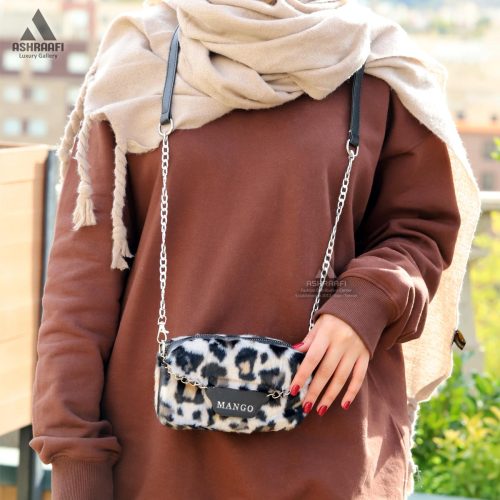 کیف زنانه طرح دار Furry Handbag A01