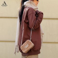 کیف زنانه بند بلند Furry Handbag A01