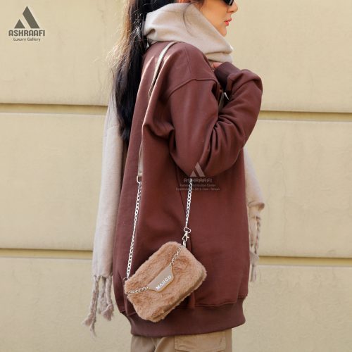 کیف زنانه بند بلند Furry Handbag A01