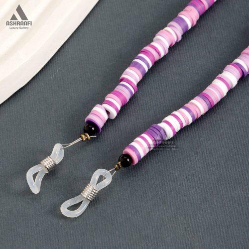 بند عینک مهره ای بنفش