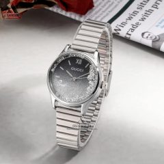 Gucci-SKW12-03 ساعت مچی زنانه نقره ای