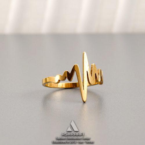 انگشتر طرح ضربان Heart Beat Ring G1