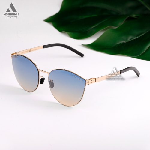 عینک گربه ای با لنز آبی