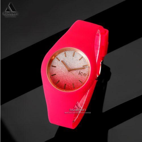 ساعت ایس صورتی Ice Glitter PW1