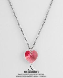 گردنبند قلب زنانه Pink Heart Necklace