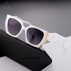 عینک بزرگ دخترانه سفید Prada 8828