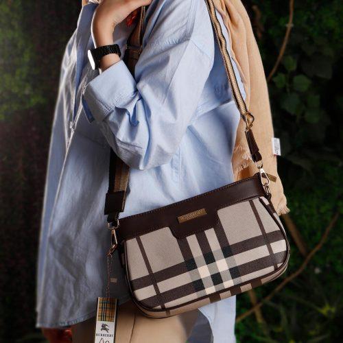 کیف قهوه ای بربری