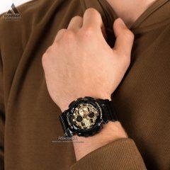 Casio-G-Shock-GA-140GB-1A1-05 عکس روی مچ جیشاک مدل Casio G-Shock GA-140GB-1A1