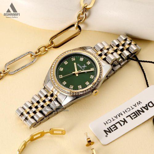 ساعت زنانه صفحه سبز اورجینال Daniel Klein DK.1.13680-4