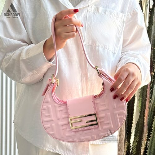 Fendi-Mini-Cookie-Bag-A01-13 کیف فندی صورتی