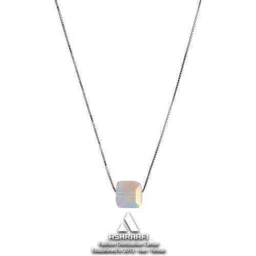 گردنبند کریستال سواروسکی Swarovski Cube Crystal Necklace 02