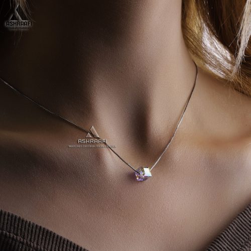 Swarovski Cube Crystal Necklace 02