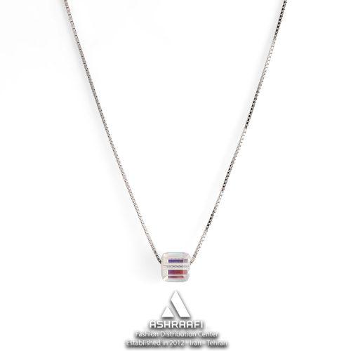 گردنبند کریستال سواروسکی Swarovski Cube Crystal Necklace 03