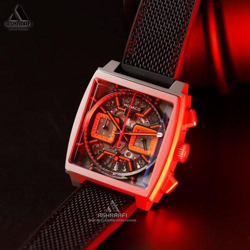 ساعت تگ هویر بند پلاستیکی Tag Heuer Monaco Chronograph GK1