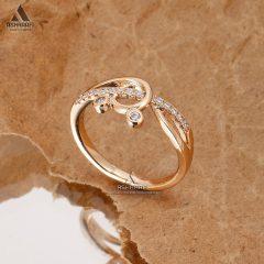 حلقه طلایی با طرح ساده Women Diamond Ring RG01