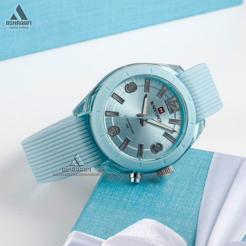 ساعت آبی آسمانی زنانه Naviforce NF7103B