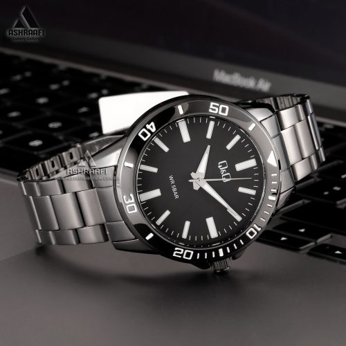 ساعت مردانه کیو اند کیو مشکی Q&Q Q28B-004PY