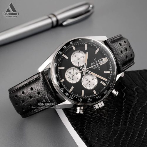 ساعت تگ هویر بند چرمی Tag Heuer Carrera SK08