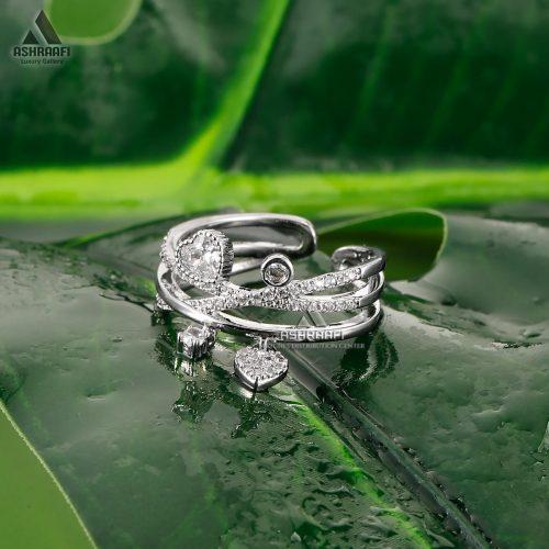 انگشتر نگین دار پهن