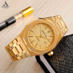 ساعت مردانه ای پی طلایی Audemars Piguet Royal Oak Gold