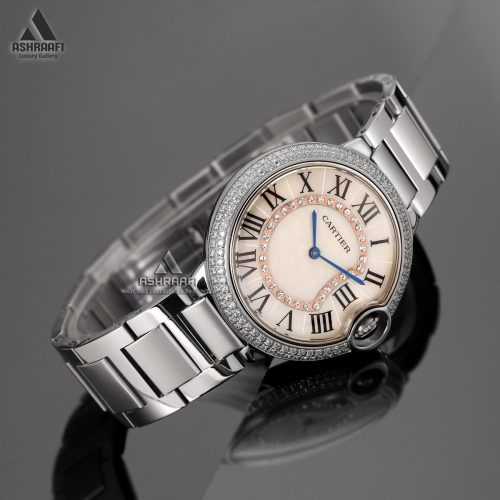 ساعت زنانه کارتیه صفحه صدف Cartier Ballon Bleu SD58