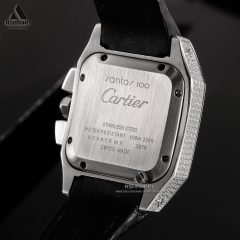 درب پشت بند ساعت کارتیه Cartier Santos 100 Diamond SKW