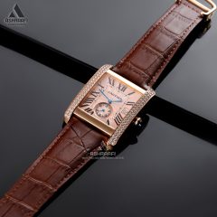 Cartier-Tank-DRgK1-02 ساعت کارتیه بند چرمی