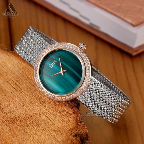 ساعت زنانه دیور صفحه سبز Dior PT750-SRG