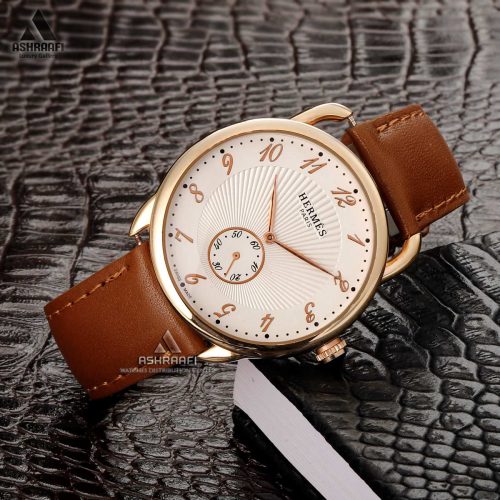 ساعت بند چرمی هرمس