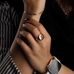 انگشتر زنانه استیل Lock Ring G1