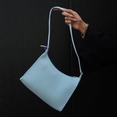 کیف آبی ورنی کوچک