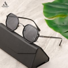عینک دودی فلزی شیک