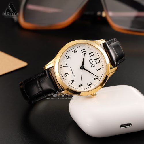 ساعت کیو اند کیو بند چرم Q&Q C02A-008PY