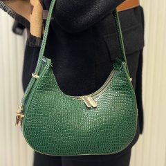 Women-Shoulder-Bag-A14-03 کیف سبز مدل باگت