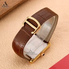 قفل و بند ساعت مردانه کارتیه Cartier Tank Solo 3169BGW