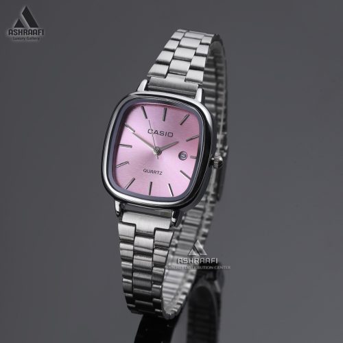ساعت کاسیو صفحه صورتی