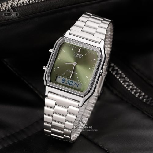 کاسیو صفحه زیتونی Casio AQ-230A-3AMQY