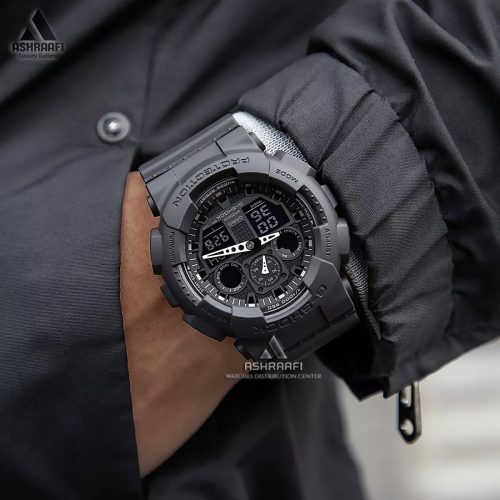 ساعت مچی کاسیو جیشاک مشکی Casio G-Shock GA-100-1A1