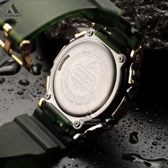 درب پشت ساعت مردانه جی شاک سبز Casio G-Shock GM-5600CL-3
