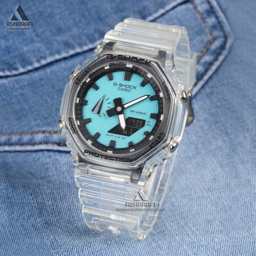 ساعت بند شفاف جیشاک G-shock GA-2100-R5611