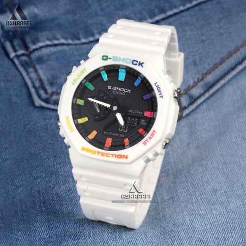 ساعت جیشاک سفید