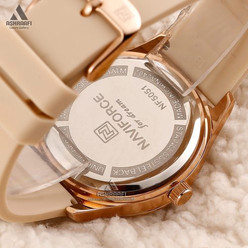 درب پشت ساعت زنانه نیوی فورس Naviforce NF5051RGC