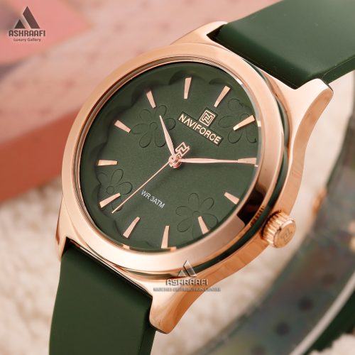 صفحه سبز ساعت زنانه ناوی فرس Naviforce NF5051RGG