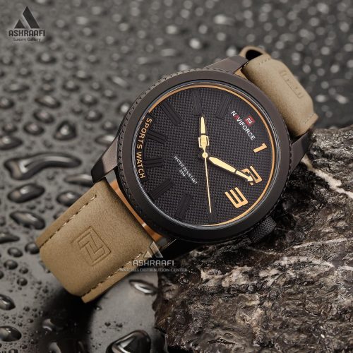 ساعت نیوی فورس بند چرمی Naviforce NF9202KB