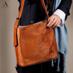 Women-Shoulder-Bag-A16-03 کیف عسلی جیر
